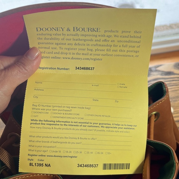 Dooney & Bourke Leather Back Pack Purse - Picture 9 of 11